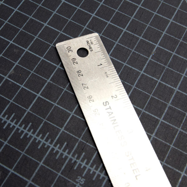 Stainless Steel Ruler w/ Non Skid Back 12" (30cm)