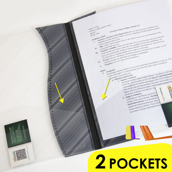 Poly 2-Pockets Portfolio – Two Tone