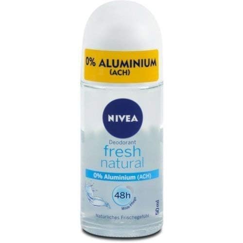 Nivea Fresh Natural Anti-Perspirant Deodorant, 1.7oz(50ml) (Pack of 3)