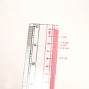 Plastic Ruler Claro Transparent 12" (30cm)