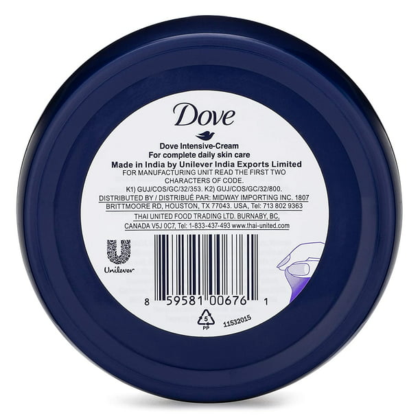 Dove Intensive-Cream Nourishing Care, 250ml (Pack of 3)