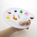 Mixing Palette Paint Mixing Tray w/ Thumb Hole Oval (10)