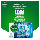 Dettol Instant Cool Antibacterial Soap Bar, 3.5oz (100g)