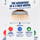 3 inch Professional Paint Brush – Polyester Bristles