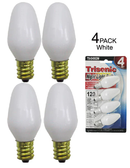 4 Watt White Night Light Bulbs, 4 Count