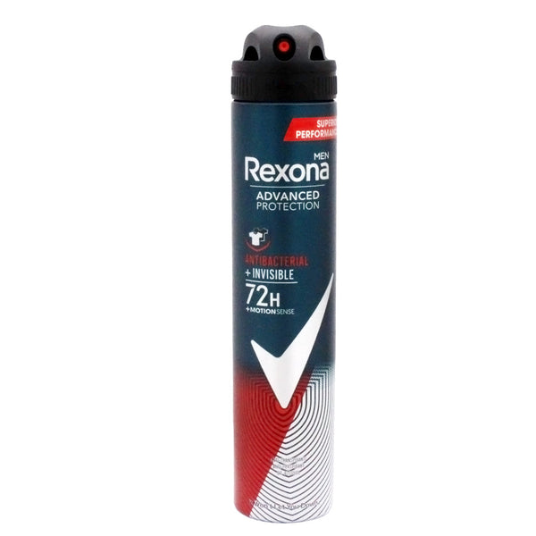 Rexona Men Antibacterial + Invisible 72H Deodorant Spray, 6.7 oz