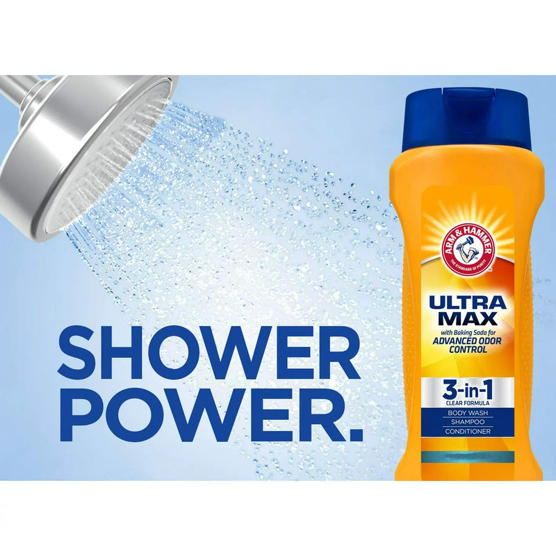 Arm & Hammer Ultra Max 3-in-1 Shampoo Conditioner (Fresh Scent) 12oz (Pack of 3)