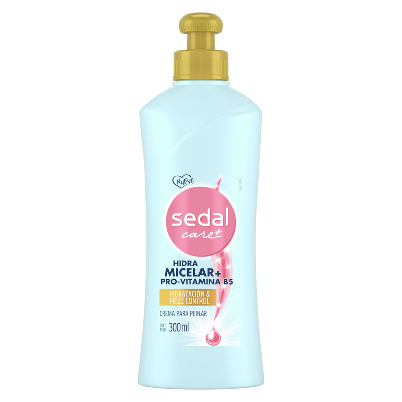 Sedal Care+ Hidra Micelar + Provitamina B5 Crema Para Peinar, 300ml