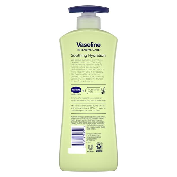 Vaseline Intensive Care Soothing Hydration Lotion, 20.3oz (600ml) (Pack of 6)