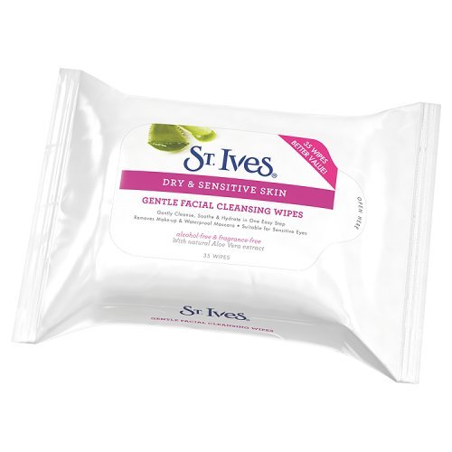 St. Ives - Dry & Sensitive Gentle Facial Cleaning Wipes, 35 ct.