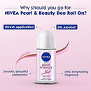 Nivea Pearl & Beauty Roll-On Deodorant, 1.7oz (50ml)