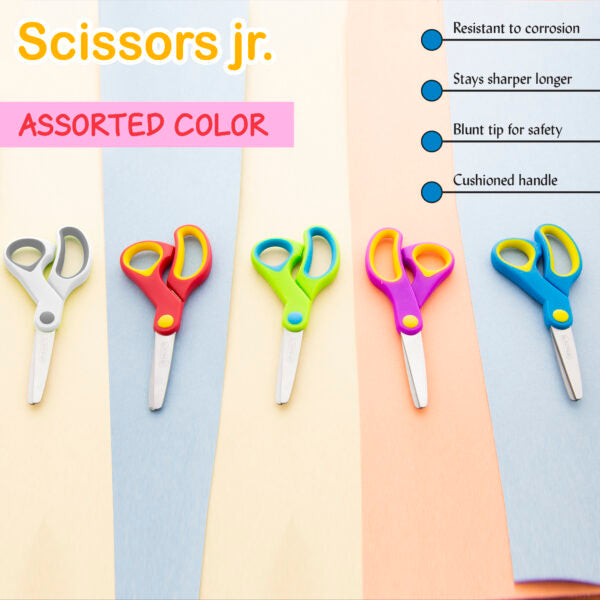 School Scissors 5" Blunt Tip Soft Grip