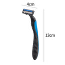 7 Count x Smooth Touch Triple Nano Blade Lubricated Disposable Razors (Blue)