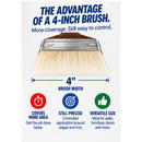 4 inch Professional Paint Brush – Polyester Bristles