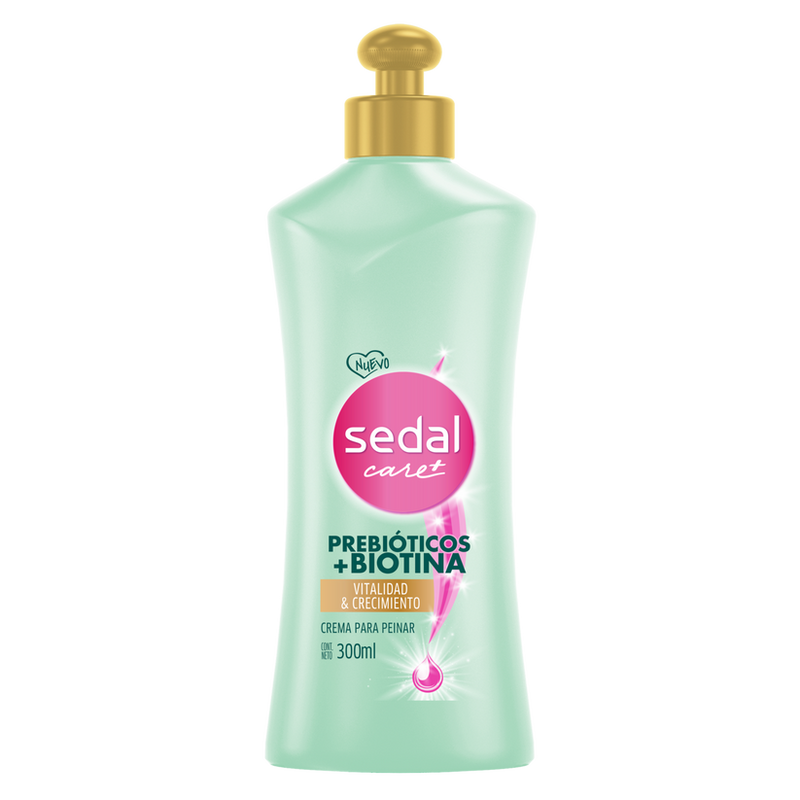 Sedal Care+ Prebioticos + Biotina Crema Para Peinar 300ml (10.15oz)