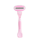 1 Razor + 2 Cartridges x Modess Sensitive Extreme 5 Blade Disposable Razors Pink