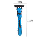 1 Razor + 4 Cartridges x Smooth Touch Triple Nano Blade Lubricated Razors (Blue)