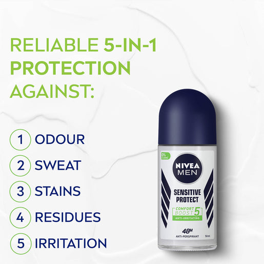 Nivea Men Sensitive Protect Antiperspirant Deodorant, 1.7oz (50ml)