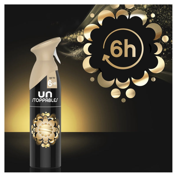 Febreze Unstoppables Air Mist Spray Lavish Vanilla, 300ml (Pack of 3)