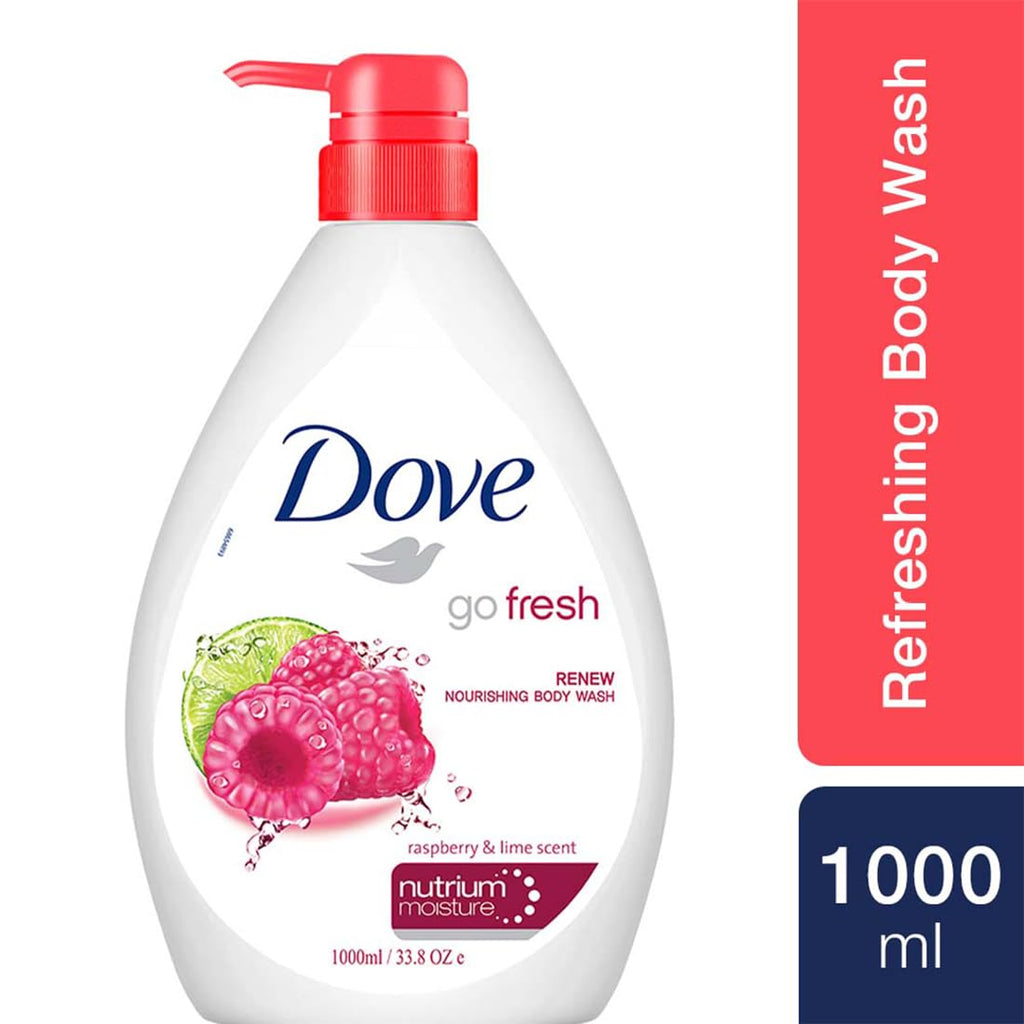 Dove Go Fresh Raspberry & Lime Scent Nourishing Body Wash, 33.8 oz ...