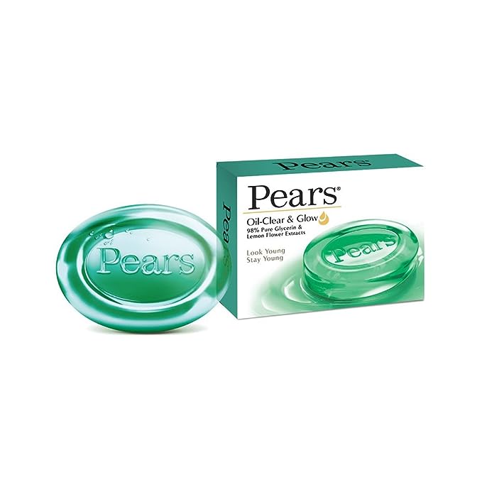 Pears Oil Clear Soap With Lemon Flower Extracts Bar Soap, 100g