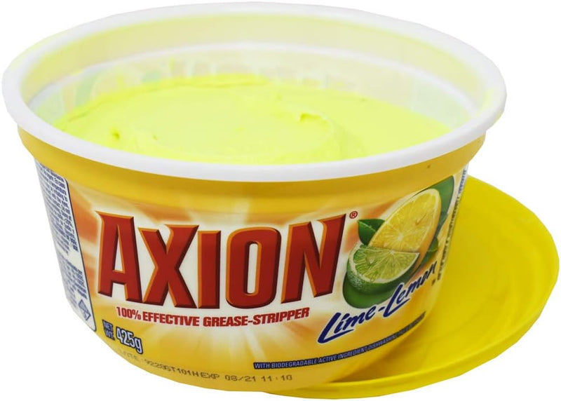 Axion Lime Lemon 100% Grease Stripper - Dishwashing Paste, 15oz.