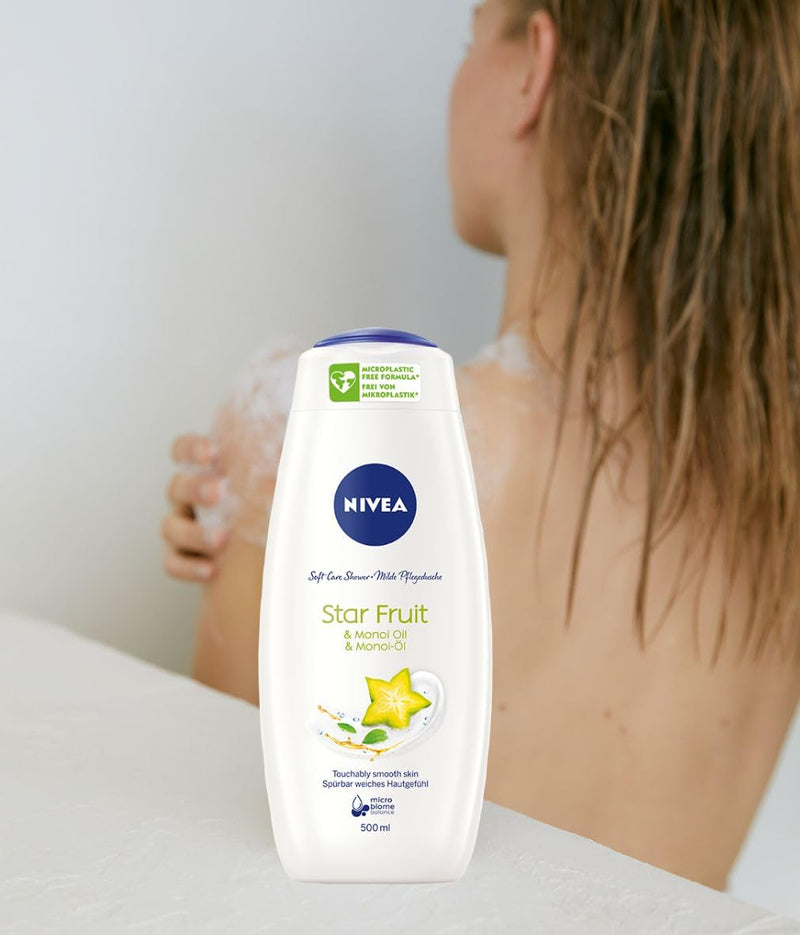 Nivea Star Fruit & Monoi Oil Shower Gel, 16.9oz (500ml)