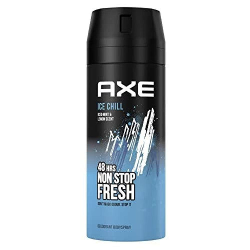 Axe Ice Chill Frozen Mint & Lemon Body Spray, 150ml (Pack of 3)