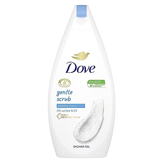 Dove Gentle Scrub with Exfoliating Minerals Shower Gel, 500ml