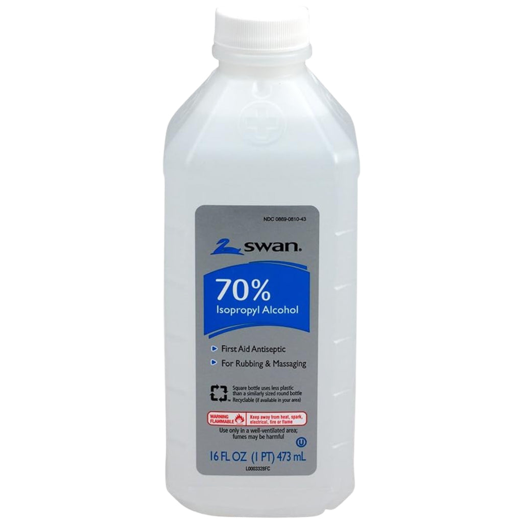 Swan 70% Isopropyl Alcohol First Aid Antiseptic, 16oz. (473ml) – MarketCOL