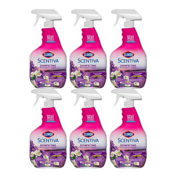 Clorox Disinfecting Multi-Surface Cleaner - Lavender & Jasmine, 32oz (Pack of 6)