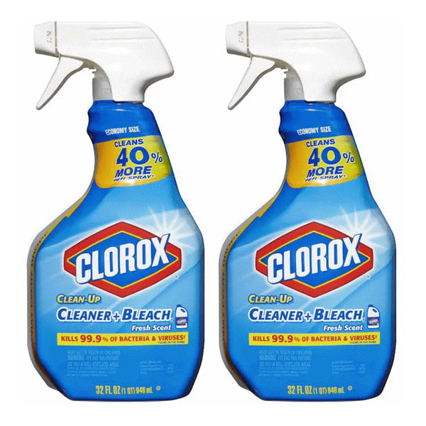 Clorox Clean-Up Cleaner + Bleach - Fresh Scent, 32 oz (Pack of 2)