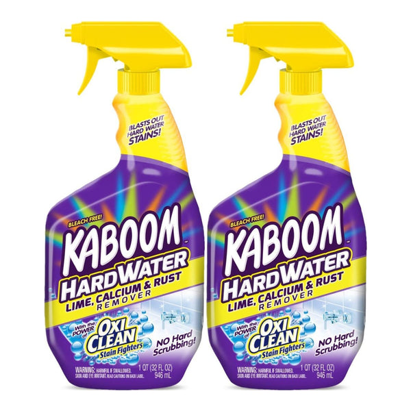 Kaboom Hardwater Lime, Calcium & Rust Remover with Oxi Clean, 32 oz (Pack of 2)