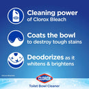 Clorox Toilet Bowl Cleaner Clinging Bleach Gel - Crisp Lemon, 24 Oz (Pack of 12)