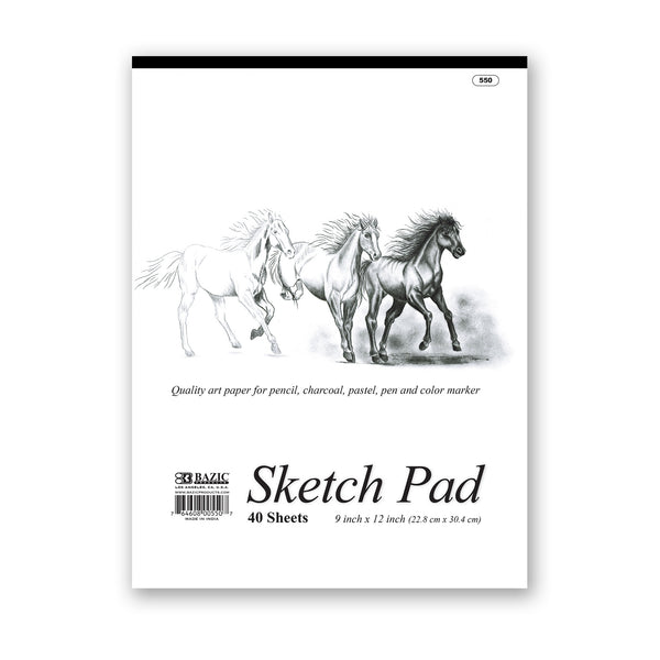 Sketch Pad, 9″X 12″(40 Ct.)