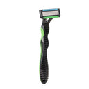 3 Count x Smooth Touch 6 Blade Lubricated Razors for Sensitive Skin (Green)