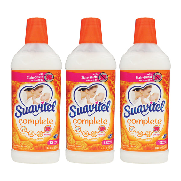 Suavitel Complete Fabric Softener - Sunshine Bloom Scent 14.4 fl oz (Pack of 3)