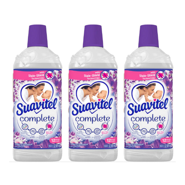 Suavitel Complete Fabric Softener - Soothing Lavender Scent, 425ml (Pack of 3)