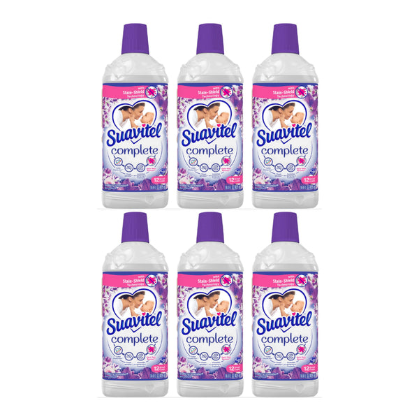 Suavitel Complete Fabric Softener - Soothing Lavender Scent, 425ml (Pack of 6)