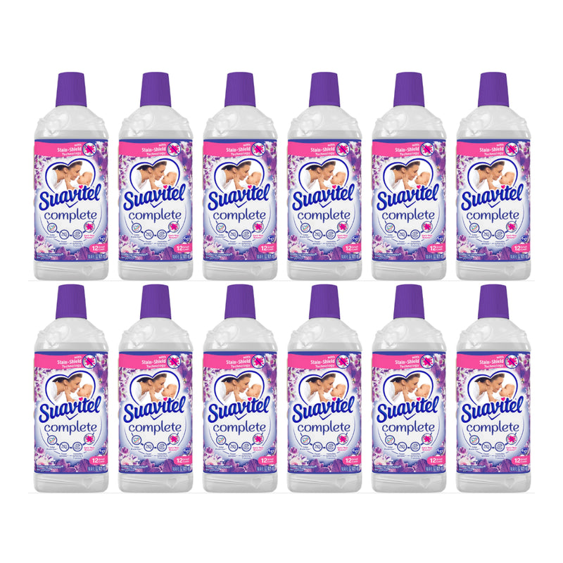 Suavitel Complete Fabric Softener - Soothing Lavender Scent, 425ml (Pack of 12)