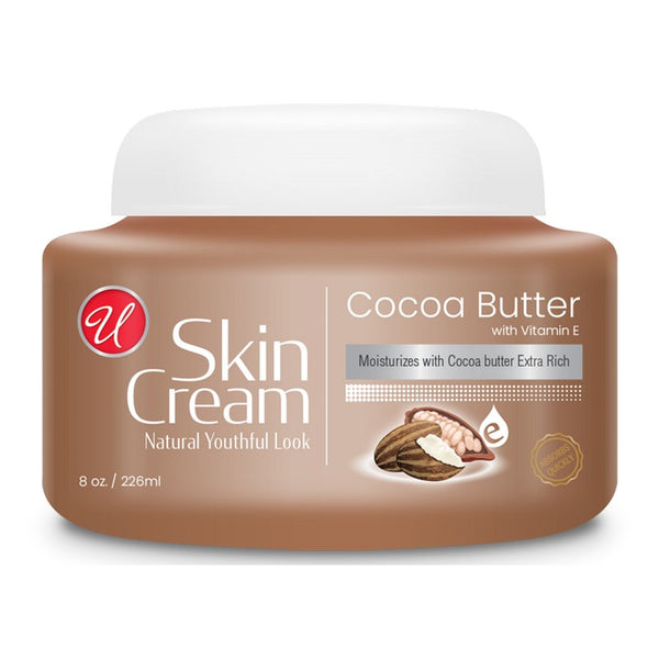 Cocoa Butter Skin Cream - Natural Youthful Look, 8oz. (226ml)