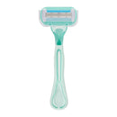 3 Count x Modess Sensitive 4 Blade Disposable Razors (Blue)