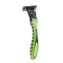 1 Razor + 12 Cartridges x Smooth Touch Triple Nano Blade Lubricated Razors Green