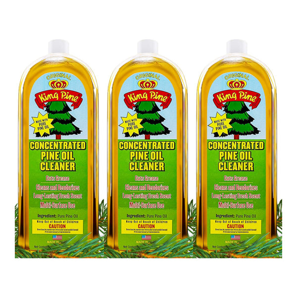 King Pine Pure Pine Oil Cleaner - Industrial Strength, 8 fl oz (Pack of 3)