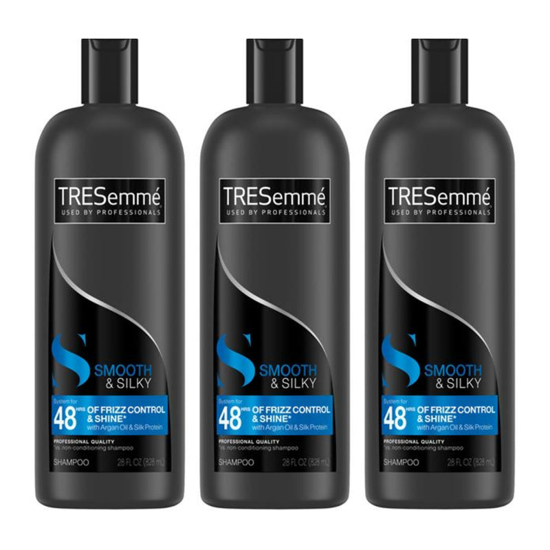 Tresemme Smooth & Silky Touchable Softness Shampoo, 28 fl oz. (Pack of 3)