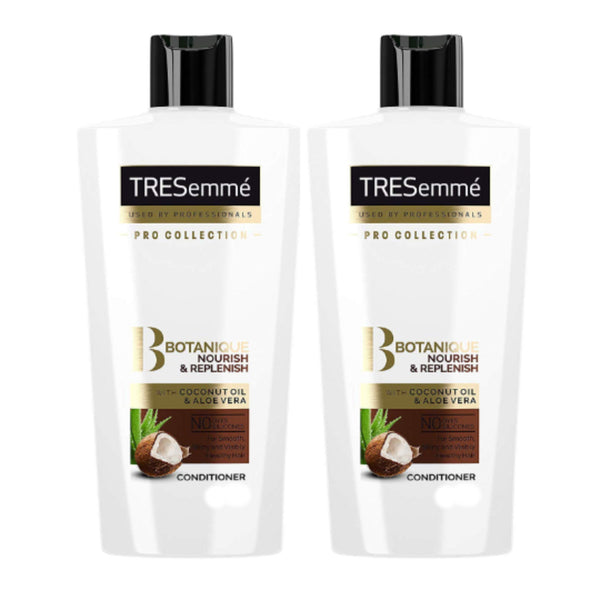 TRESemme Conditioner - Nourish Replenish Coconut Oil Aloe Vera 400ml (Pack of 2)