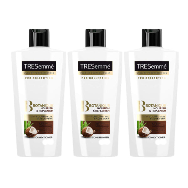 TRESemme Conditioner - Nourish Replenish Coconut Oil Aloe Vera 400ml (Pack of 3)