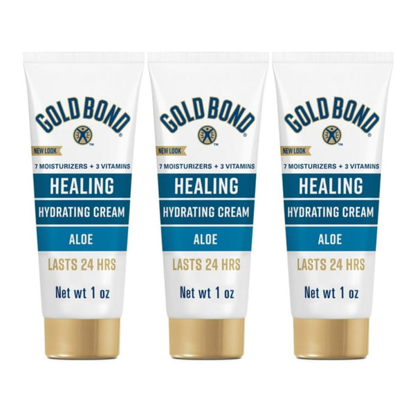 Gold Bond Healing Hydrating Lotion Aloe Scent, 1oz (28g) (Pack of 3)