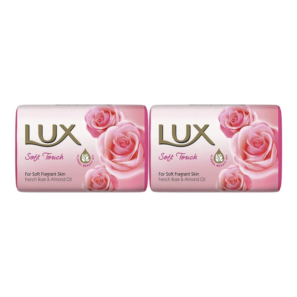 LUX Soft Touch Bar Soap French Rose & Almond Oil (3 Pack), 3 x 80g (Pack of 2)