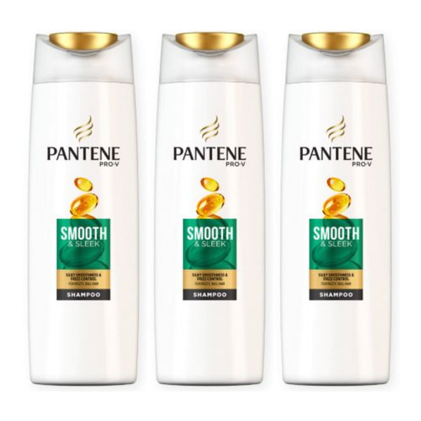 Pantene Pro-V Smooth & Sleek Shampoo, 360ml (Pack of 3)